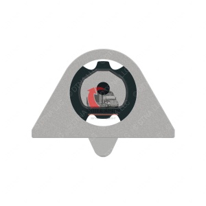 Сайлентблок кабины (широкая втулка) (2Q) Ver.2 FLC/FCL, 18-41005-000