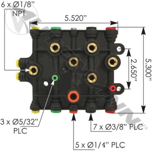 Распределитель воздуха под панелью приборов "паук" FLA/FCL/FLC®, A12-14736-003 Распределитель воздуха под панелью приборов "паук" FLA/FCL/FLC®, A12-14736-003