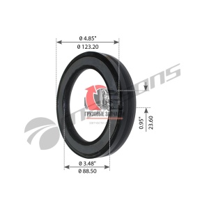 Сальник ступицы тягача перед (National Type) FTL/INTER/VNL/KW, 330.001NA