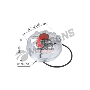 Крышка ступицы п/прицепа (пластик.) c заглушкой+прокладка FRUEHAUF/MERITOR/SPICER, 150.030 Крышка ступицы п/прицепа (пластик.) c заглушкой+прокладка FRUEHAUF/MERITOR/SPICER, 150.030