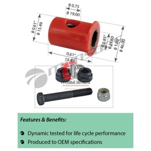 Рем.комплект рычага (с/блок п/уретан со сверловкой+болт) КПП FULLER, 984.003 Рем.комплект рычага (с/блок п/уретан со сверловкой+болт) КПП FULLER, 984.003