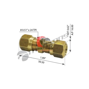 Фитинг соединительный ID=3/8" (9.5mm), 731.120.801