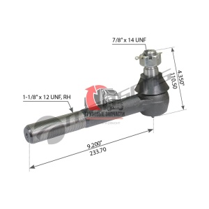 Наконечник рулевой тяги правый INTER, 780.312 Наконечник рулевой тяги правый INTER, 780.312