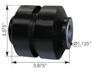 Сайлентблок балансира п/прицепа 1 дыр., TRB5542 Сайлентблок балансира п/прицепа 1 дыр., TRB5542