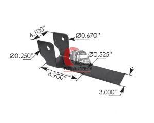 Кронштейн амортизатора подвески задней нижний LH/RH INTERNATIONAL 9800/9900, 3549103C2
