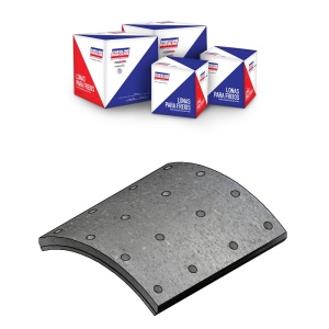 Накладки тормозные на 1 ось задние тягача EATON 8 5/8 (220 мм) STD. (4+4шт.) Оригинал®, FMSI 4726