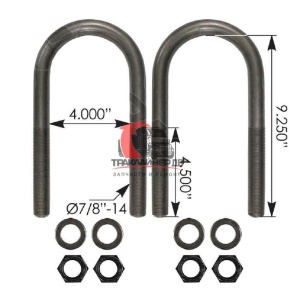 Стремянка рессоры тягача передняя U-образная (с гайками) OD=22mm/L=235mm/S=102mm FLD, AUBK8164-092