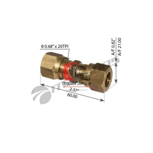 Фитинг соединительный ID=1/2" (12.7mm), 731.120.800