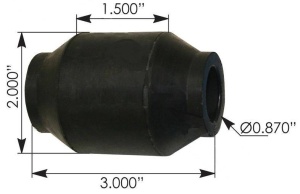 Сайлентблок тяги продольной (рама-мост) (4Q) KW/PB AG380, TRB6201 Сайлентблок тяги продольной (рама-мост) (4Q) KW/PB AG380, TRB6201