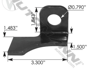 Ограничитель задней рессоры тягача правый FTL (FAS II Newer Style), MFL176 Ограничитель задней рессоры тягача правый FTL (FAS II Newer Style), MFL176