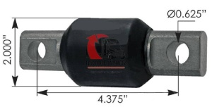 Сайлентблок тяги поперечной (рама-мост) (4Q) PB/KW AG380/FTL/INTER, 10.055