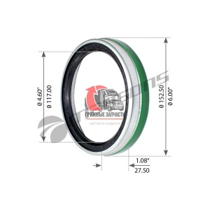 Сальник ступицы полуприцепа под SET413/SET414 (метал), GR100 Сальник ступицы полуприцепа под SET413/SET414 (метал), GR100
