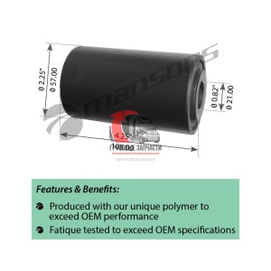 Сайлентблок рессоры передней тягача FLC, 360.095 Сайлентблок рессоры передней тягача FLC, 360.095