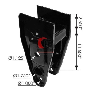 Кронштейн подвески п/прицепа/центр/под балансир 1 отв., 460.055 Кронштейн подвески п/прицепа/центр/под балансир 1 отв., 460.055