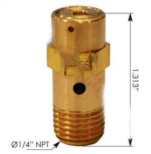 Клапан предохранительный компрессора воздушного ST4/200psi/1/4" TU-FLO 550/750, 170.800155