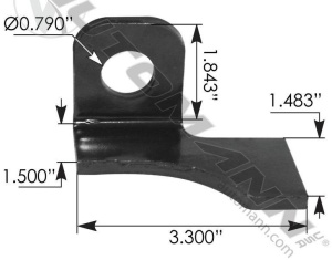 Ограничитель задней рессоры тягача левый FTL (FAS II Newer Style), MFL174 Ограничитель задней рессоры тягача левый FTL (FAS II Newer Style), MFL174