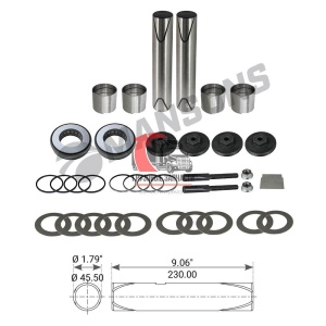 Комплект шкворней бронз.втулка Pin OD=45.56 mm (E-1200-I, E-1320-I), 270.035