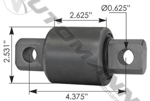 Сайлентблок тяги поперечной OD=64,3mm INTERNATIONAL/PETERBILT/VOLVO VNL, TRB6164