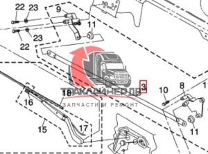 Тяга привода стеклоочистителя (длинная) FLD, A22-41519-000
