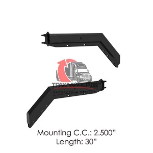 Кронштейн крепления брызговика угловой подпружиненный, черный, 562.459