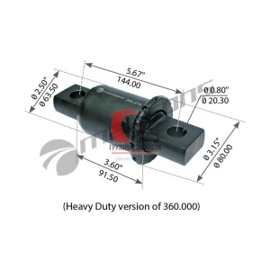 Сайлентблок рессоры задней тягача усиленный Ø=63.5mm FTL, 360.210