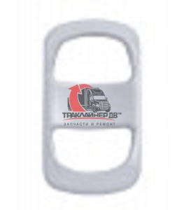 Накладка клавиши переключателя хром/пластик (2 отв.) FTL, UP42047