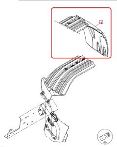 Защита крыла задняя левая FLC120®, 22-58856-000 Защита крыла задняя левая FLC120®, 22-58856-000