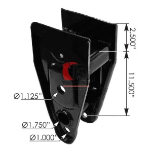 Кронштейн подвески п/прицепа/центр/под балансир 1 отв., 460.055