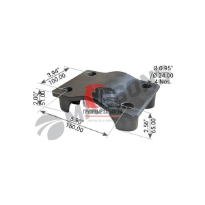 Плита под стремянки п/прицепа, 460.037 Плита под стремянки п/прицепа, 460.037