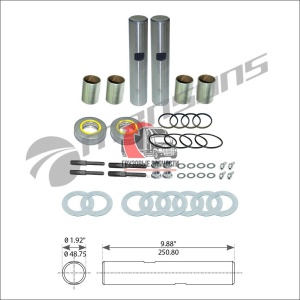 Комплект шкворней бронз.втулка Pin OD=48.79 mm INTER 9800, 580.025