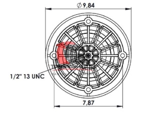 Пневморессора задней подвески тягача PB (Air Leaf под Z-образную рессору), FI  W01 358 9026