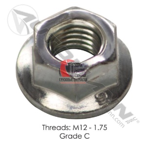 Гайка крепления турбины M12X1.75 CUM ISX EGR, FLNC12MM