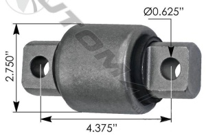 Сайлентблок тяги продольной и поперечной задней OD=69.85mm/L=111.23mm/ID=15,88mm PB 387, TRB6820