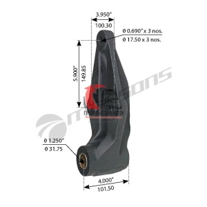Кронштейн задний/передней рессоры PB 387, 680.031 Кронштейн задний/передней рессоры PB 387, 680.031