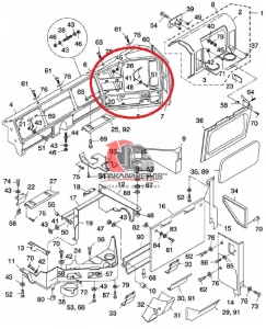 Панель приборов, ручной тормоз FLD, 18-22127-007