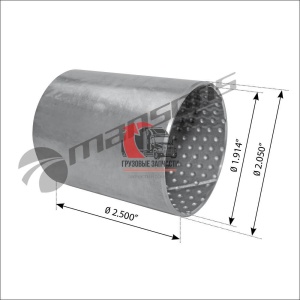 Втулка шкворня бронз.втулка Pin OD=48.79 mm INTERNATIONAL 9800, 580.025.2