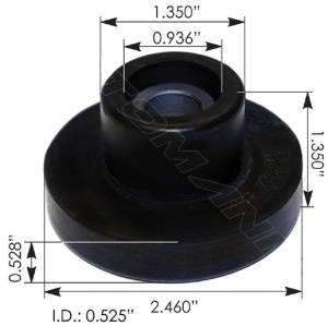 Сайлентблок опоры пятки глушителя FLC, M46730