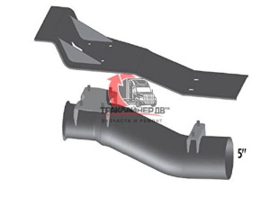 Труба глушителя OD=5" (127mm) (турбина-гофра) VOLVO VNL, 59184 Труба глушителя OD=5" (127mm) (турбина-гофра) VOLVO VNL, 59184