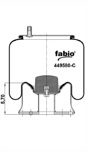 Пневморессора п/прицепа HDR HT190U/250U/250US/300U/HT250U-Y, 449580-C Пневморессора п/прицепа HDR HT190U/250U/250US/300U/HT250U-Y, 449580-C