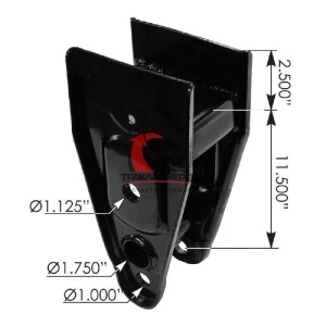 Кронштейн подвески п/прицепа/центр/под балансир 1 отв., M8095 Кронштейн подвески п/прицепа/центр/под балансир 1 отв., M8095