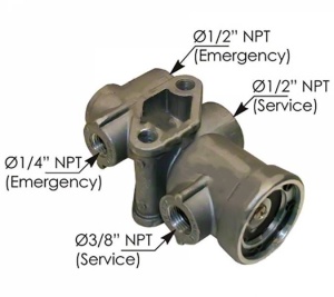 Кран воздушный управления торм. прицепа TP3 FLD, 170.279000 Кран воздушный управления торм. прицепа TP3 FLD, 170.279000