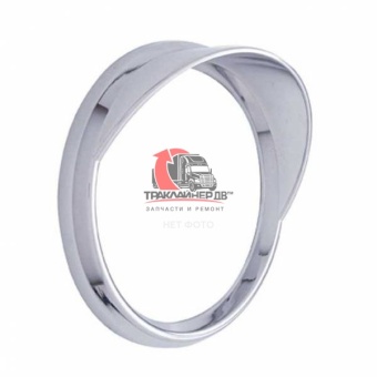 Ободок спидометра/тахометра с козырьком хром OD=123,8mm ID=101,6mm FLC, UP20539