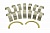 Комплект вкладышей коренных коленвала (полный) (1Q) CAT 3406/C15/BXS/MXS McBee Оригинал®, M-2436718