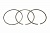 Комплект колец поршневых (6Q) STD DDE S60 14L EGR (Monotherm Piston) DETROIT Оригинал®, DDE 23531252