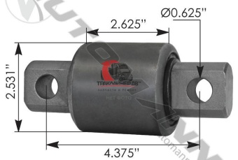 Сайлентблок тяги поперечной OD=64,3mm INTER/PB/VOLVO VNL, TRB6164