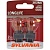 Лампочка 2-ух конт. желтая с пластик.цоколем 12V 27/8W SYLVANIA Оригинал®, SYL 3157KNA