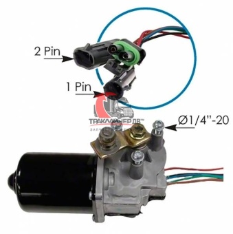 Мотор привода стеклоочистителя 12V FLD, UTA 6306840M012WJ/UTA 1999 3110010