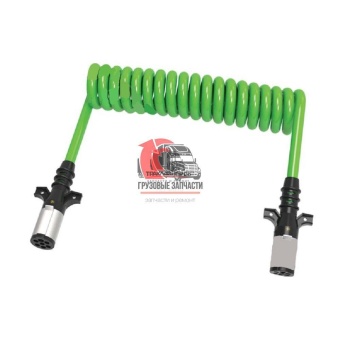 Кабель силовой электрический витой L=4,5m/7-Way Poly w/Spring/на полуприцеп USA, 179.3017.15