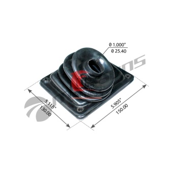 Кожух/пыльник рычага КПП 150mmх130mm INTER 9700/9800/9900, 580.267