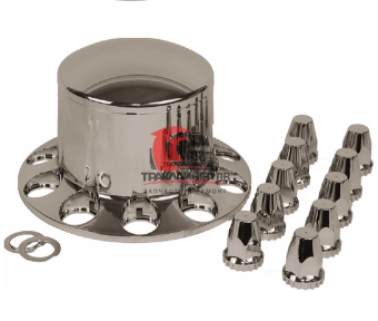 Колпак ступицы задний пластик со съемной крышкой 10x33mm (хром) FTL, S-22677